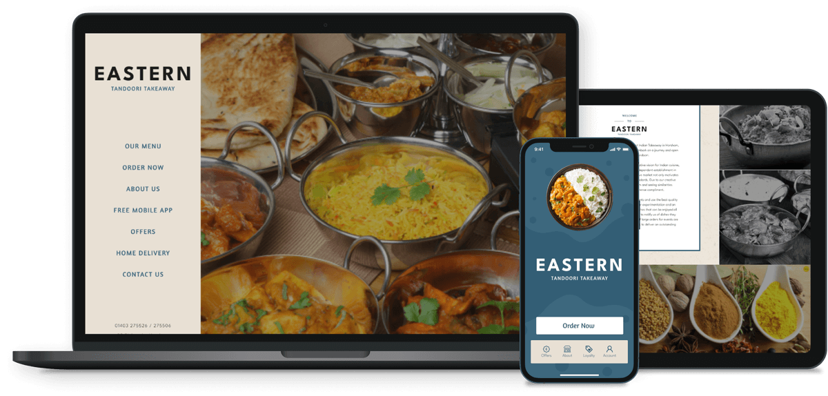 online ordering and mobile app for Eastern Tandoori Restaurant