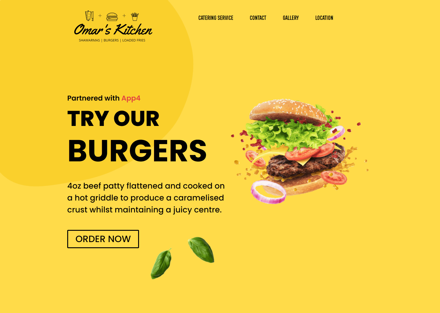 ordering websites for burger takeaways